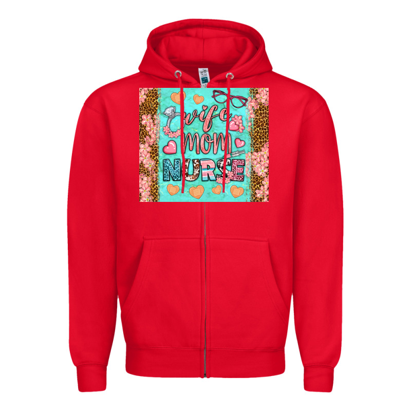 Wife Mom Nurse Tumbler Zipper Hoodie by BundleAndBundleShop | Teevron