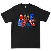 Black america lightning bolt Premium Tee - Zillion Design Studio