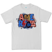 Dove Grey america lightning bolt Premium Tee - Zillion Design Studio