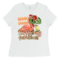 White im flocking fabulous Ladies Tee - texasbilliewilder