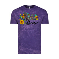 Cloud Purple blue mama bear with cute bear Vintage Tee - Artiststas
