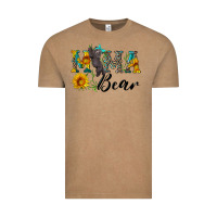 Vintage Coffee blue mama bear with cute bear Vintage Tee - Artiststas