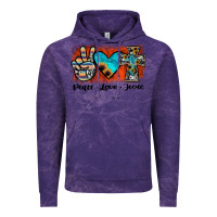 Cloud Purple peace love jesus Vintage Hoodie - JahusDesignShop