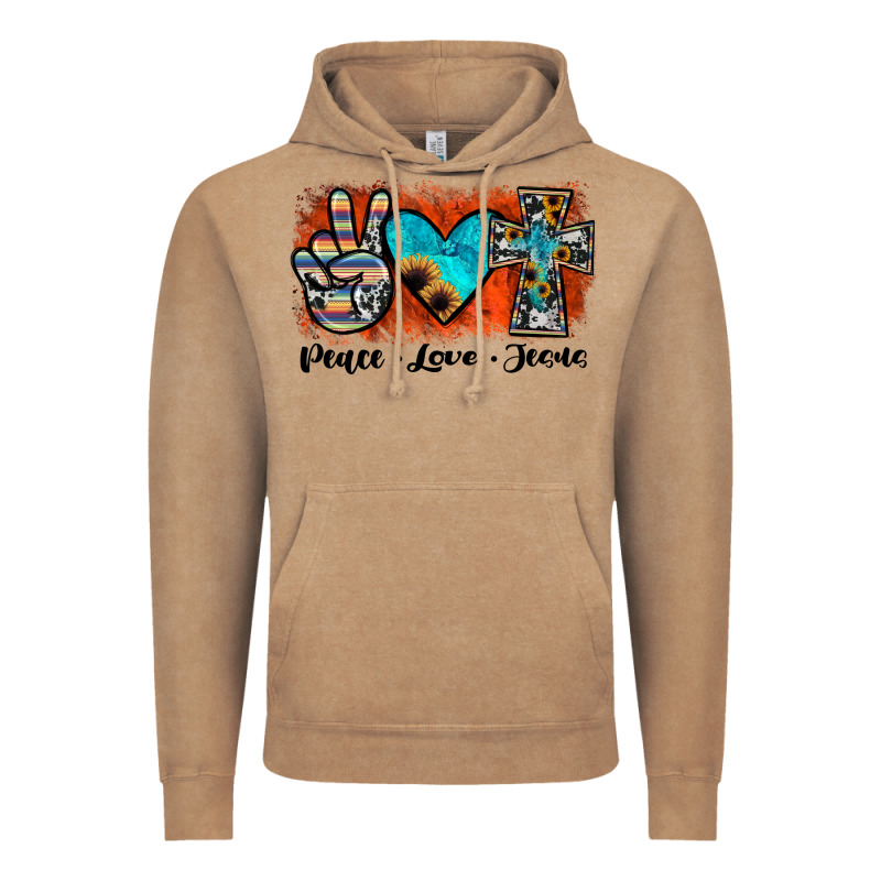 Peace Love Jesus Vintage Hoodie by JahusDesignShop | Teevron
