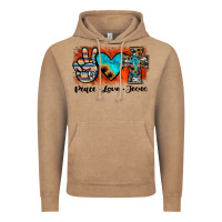 Vintage Coffee peace love jesus Vintage Hoodie - JahusDesignShop