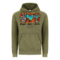 Vintage Olive peace love jesus Vintage Hoodie - JahusDesignShop