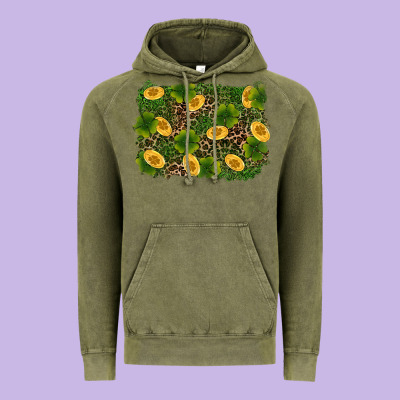 St Patricks Day Background Vintage Hoodie Designed By Ranaportraitstore