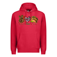 Cardinal Peace love tacos Premium Hoodie - NancyCooperArtShop