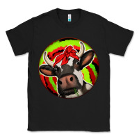 Black Christmas Cow Classic Tee - Jasminsmagicworld