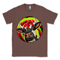 Chestnut Christmas Cow Classic Tee - Jasminsmagicworld