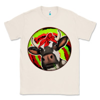 Natural Christmas Cow Classic Tee - Jasminsmagicworld