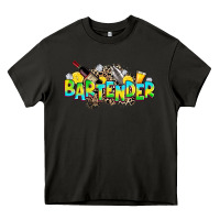 Asphalt bartender Heavy Core Tee - Zillion Design Studio