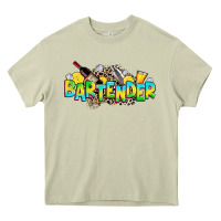 Mossy bartender Heavy Core Tee - Zillion Design Studio