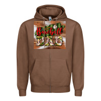 Chestnut Baseball Dad Tumbler Zipper Hoodie - BundleAndBundleShop