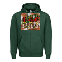 Sports Green Baseball Dad Tumbler Zipper Hoodie - BundleAndBundleShop