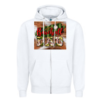 White Baseball Dad Tumbler Zipper Hoodie - BundleAndBundleShop