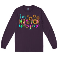 Plum i'm not for everyone Long Sleeve Tee - JahusDesignShop