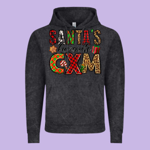 Santa's Favorite Cxm Vintage Hoodie Designed By Jasminsmagicworld