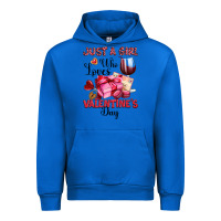 Cobalt just a girl who loves valentine's day Urban Hoodie - OliviaCreatesArt