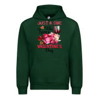 Forest Green just a girl who loves valentine's day Urban Hoodie - OliviaCreatesArt