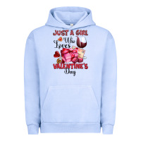Pigment Grape Ice just a girl who loves valentine's day Urban Hoodie - OliviaCreatesArt