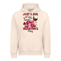 Sandshell just a girl who loves valentine's day Urban Hoodie - OliviaCreatesArt