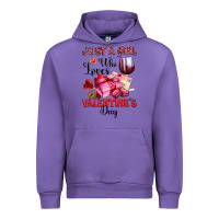Tulip just a girl who loves valentine's day Urban Hoodie - OliviaCreatesArt