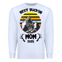 White Best Buckin Mom Ever Premium Sweatshirt - Bettercallsaul