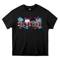 Black secretary Heavy Core Tee - Zillion Design Studio