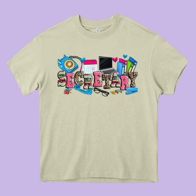 Secretary Heavy Core Tee Designed By Zillion Design Studio
