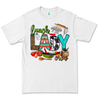White lunch lady crew Premium Tee - AdoDesignShop