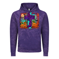 Cloud Purple halloween cross Vintage Hoodie - JahusDesignShop