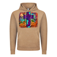Vintage Coffee halloween cross Vintage Hoodie - JahusDesignShop