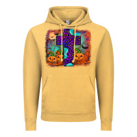 Vintage Mustard halloween cross Vintage Hoodie - JahusDesignShop