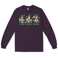 Plum drink drank drunk st. patricks day skeletons Long Sleeve Tee - MaliasSmallBusiness