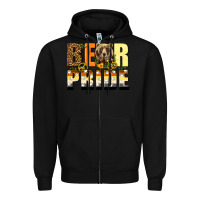 Black Western Bear Pride LGBTQ+ Zipper Hoodie - BundleAndBundleShop