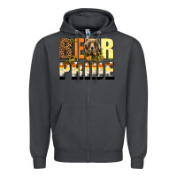 Smoke Western Bear Pride LGBTQ+ Zipper Hoodie - BundleAndBundleShop