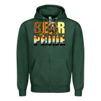 Sports Green Western Bear Pride LGBTQ+ Zipper Hoodie - BundleAndBundleShop