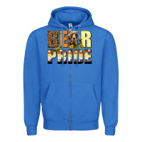 True Royal Western Bear Pride LGBTQ+ Zipper Hoodie - BundleAndBundleShop