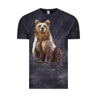Cloud Black bear Vintage Tee - Artiststas