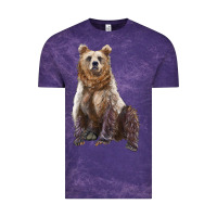 Cloud Purple bear Vintage Tee - Artiststas