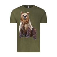 Vintage Olive bear Vintage Tee - Artiststas