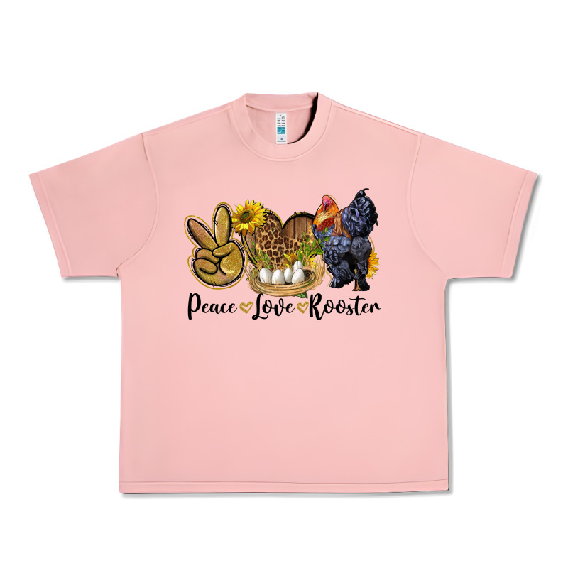 Peace Love Rooster Urban Heavy Tee by LillyAllenDesigns | Teevron