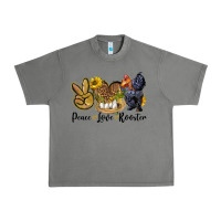 Tornado peace love rooster Urban Heavy Tee - LillyAllenDesigns