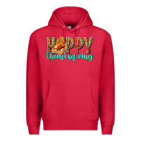 Cardinal Happy Thanksgiving with Turkey Premium Hoodie - texasbilliewilder
