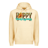 Pina Colada Happy Thanksgiving with Turkey Premium Hoodie - texasbilliewilder