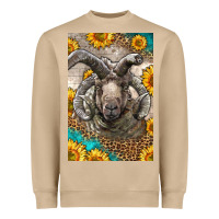 Mushroom Western Navajo Churro Sheep Heavyweight Sweatshirt - LillyAllenDesigns