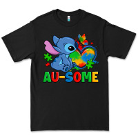 Black ausome stitch autism Premium Tee - Zillion Design Studio