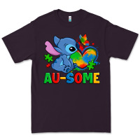 Plum ausome stitch autism Premium Tee - Zillion Design Studio