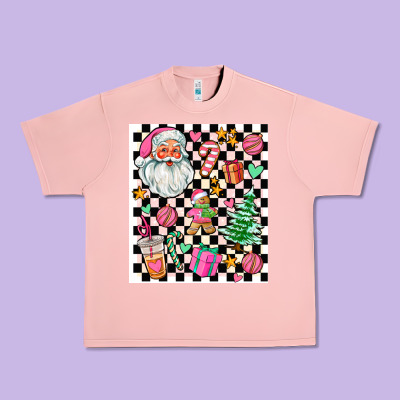 Pink Christmas Elementary Urban Heavy Tee Designed By Adodesignshop